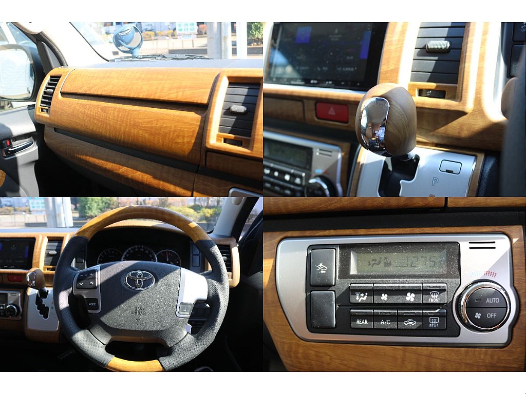 黄木目インテリアパネル、シフトノブ、ステアリング！オートエアコン！