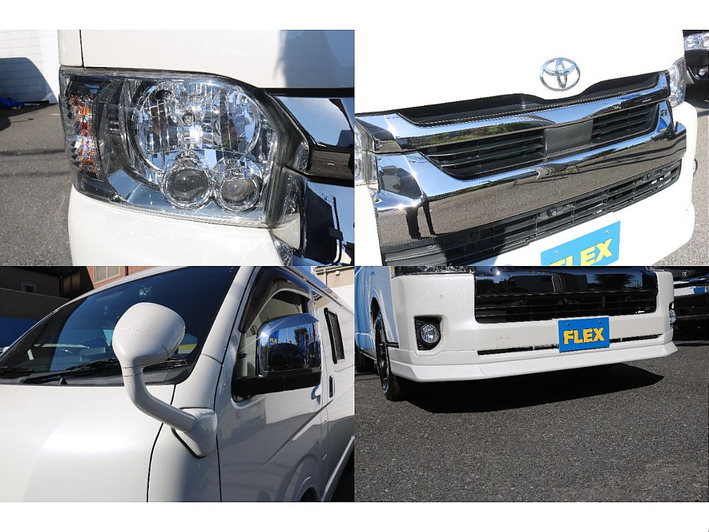 LEDヘッドライト、トヨタセーフティセンス、ガッツミラーボディ同色塗装、フロントスポイラー！