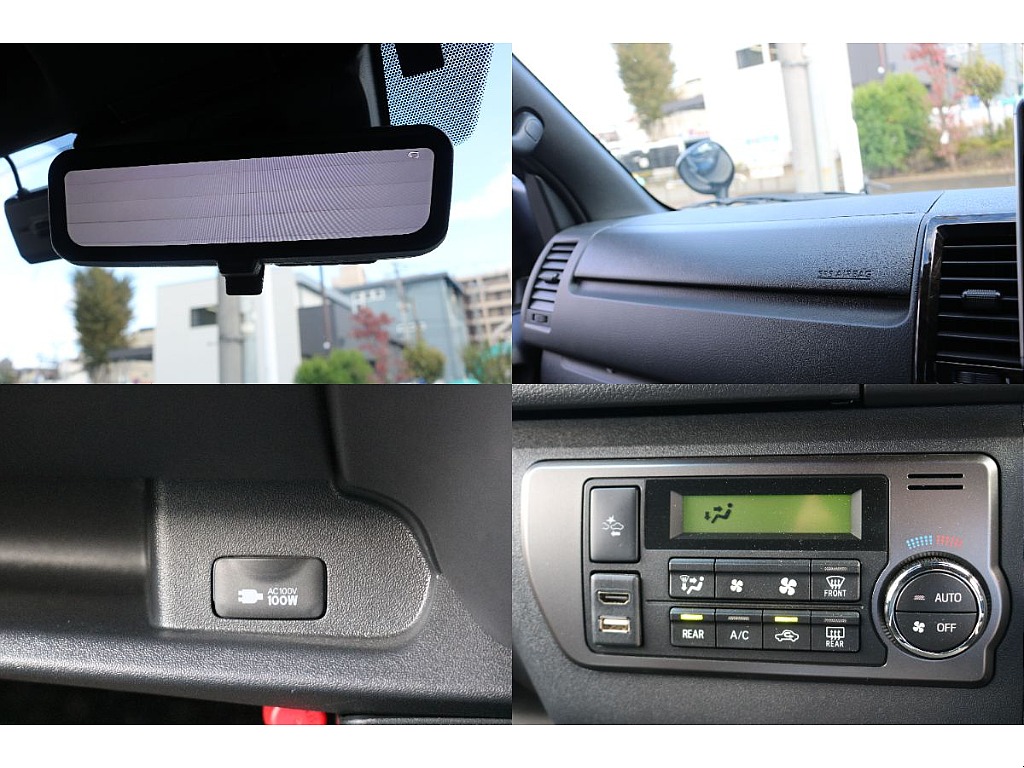 デジタルインナーミラー、助手席エアバッグ、AC100V電源、オートエアコン！