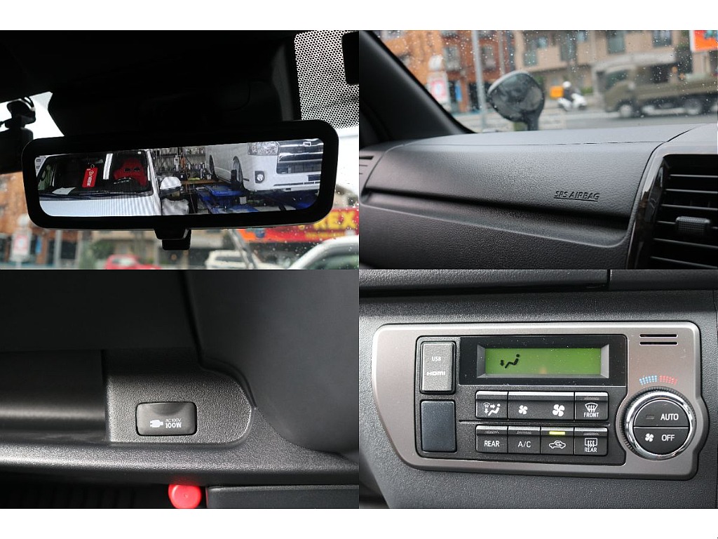 デジタルインナーミラー、助手席エアバッグ、AC100V電源、オートエアコン！