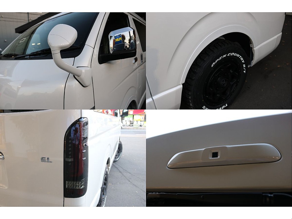 ガッツミラーボディ同色塗装、オーバーフェンダー、アルティメットTYPE2テール、デジタルインナーミラー！