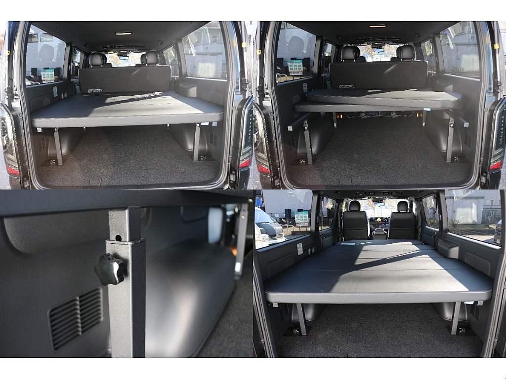 ベッドマット取り外し、フルフラット、高さ調整5段階可能です！