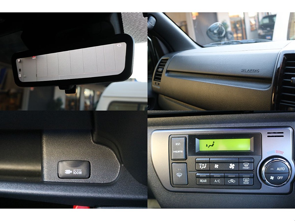 デジタルインナーミラー、助手席エアバッグ、AC100V電源、オートエアコン！