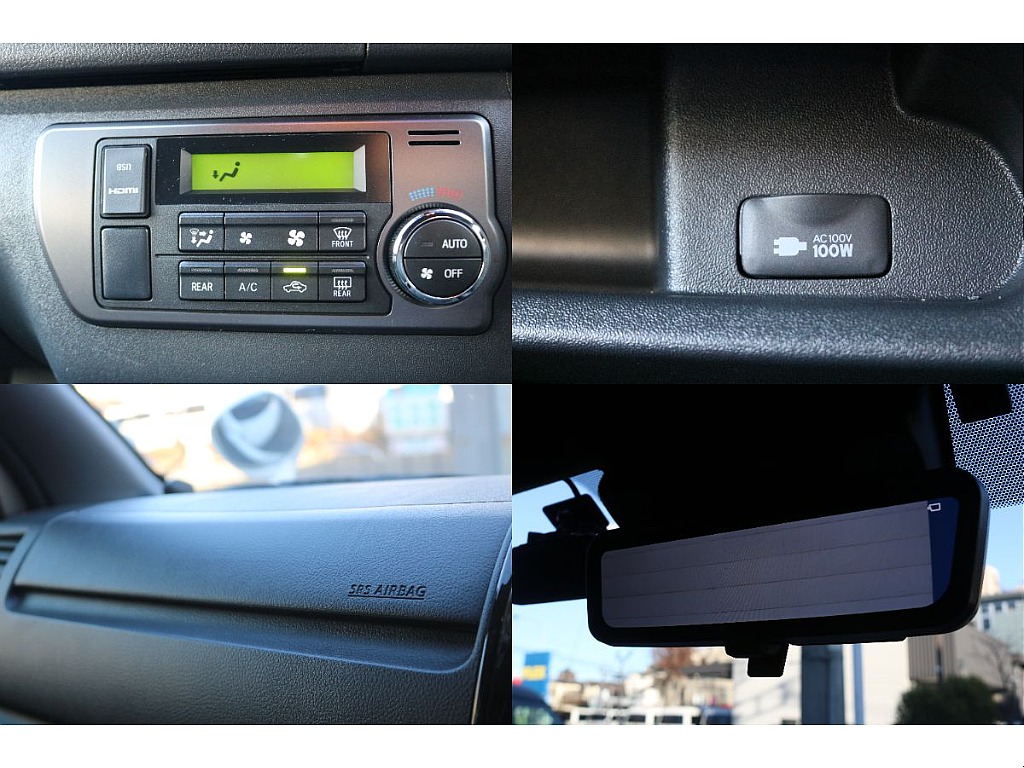 オートエアコン、AC100V電源、助手席エアバッグ、デジタルインナーミラー！