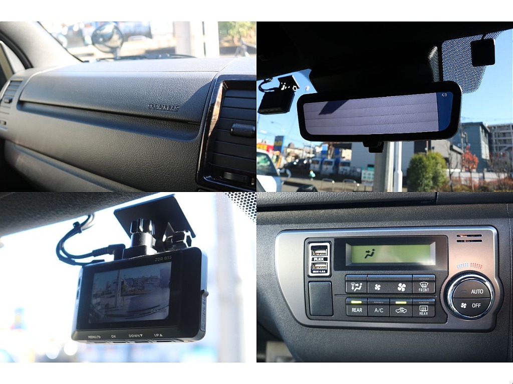 助手席エアバッグ、デジタルインナーミラー、前後ドライブレコーダー、USBポート！