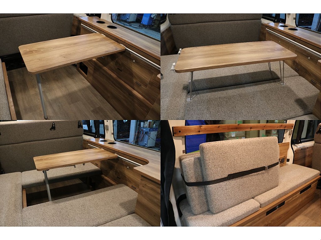 テーブル付き！取り外し可能、収納可能！