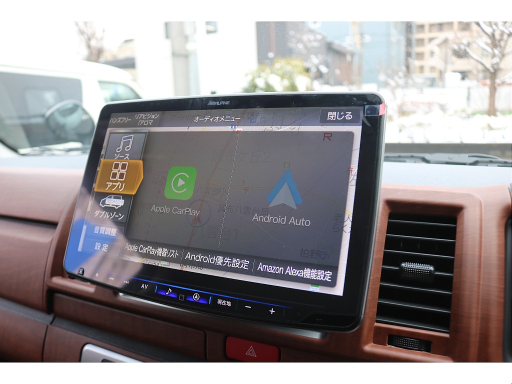 Apple Car play、Android Autoも使用可能です！