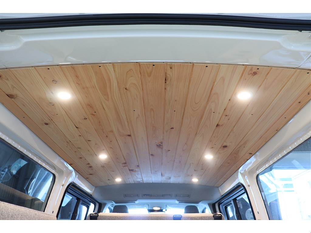 天井 天然無垢材 ウッド/LEDダウンライト×6