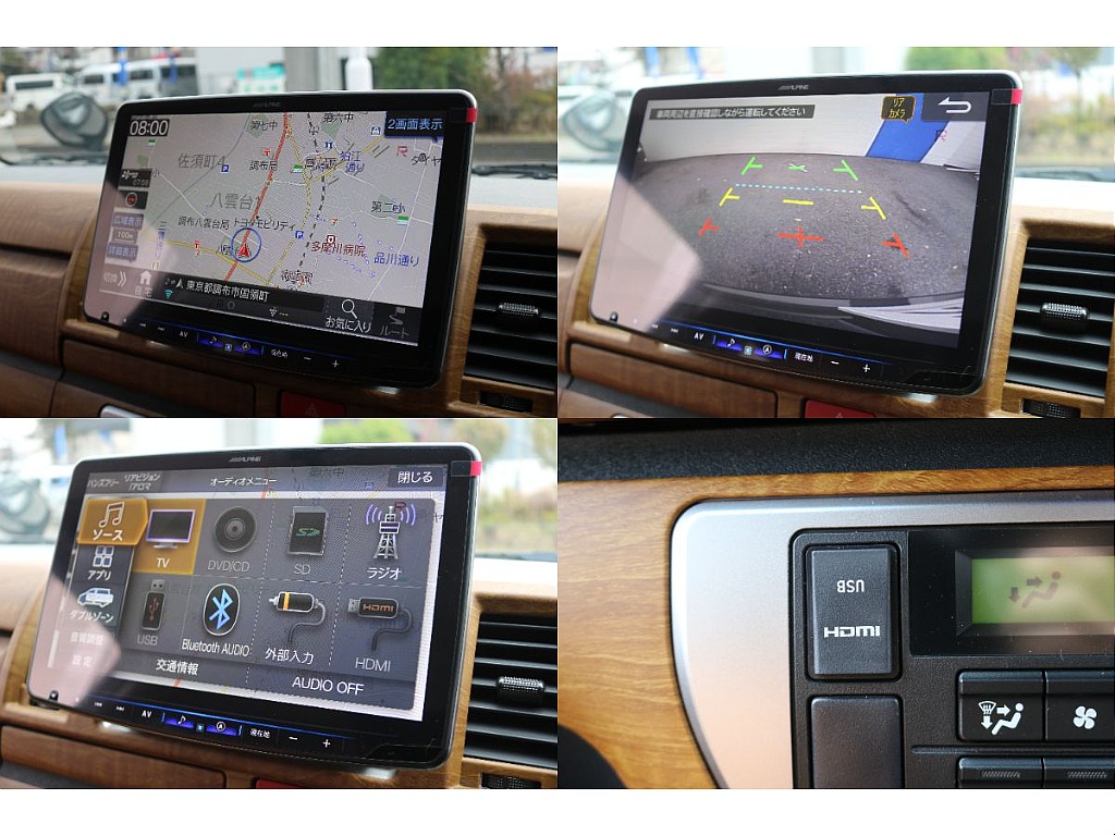 アルパインBIG-X11インチナビ、バックカメラ連動、HDMI/USBポート！