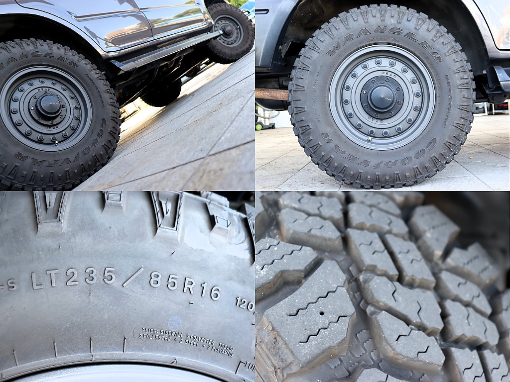 GOODYEARのMTタイヤを装着しておりますので、足元からカッコいい一台になっております！