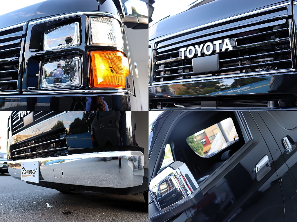 角目4灯のRenoca Coast Lines♪メッキバンパーと相まってレトロな雰囲気が漂いますが、実はKOITO製LED電球を装備してます☆