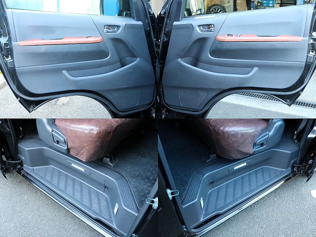 室内は専門のルームクリーニング施工済みです！小さなお子様連れのご家族様も安心してお乗りいただけます！外せる部品は外し、特殊洗剤＆専門用品で可能な限り汚れや使用感は除去します♪