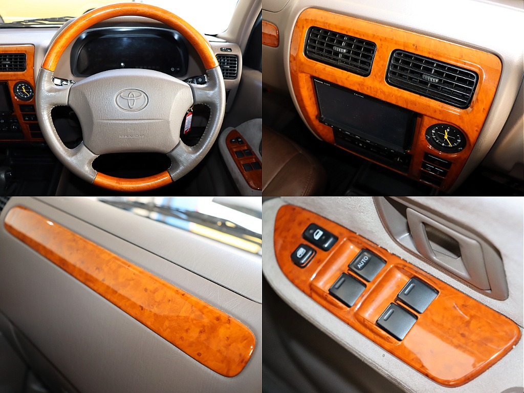 運転していて一番目につく各部にウッドパーツが装備！ちょっとしたお洒落な演出アイテム♪