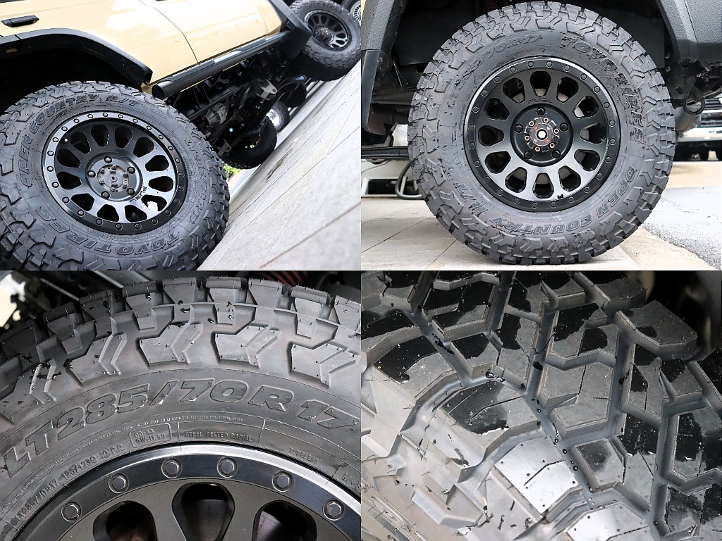 TOYO OPEN COUNTRY　R/T TRAILタイヤを装備！角ばった車体とゴツゴツしたタイヤが堪りません！