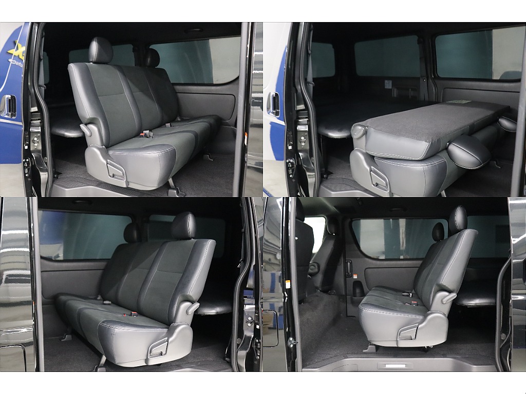 フラット展開が可能なセカンドシート！