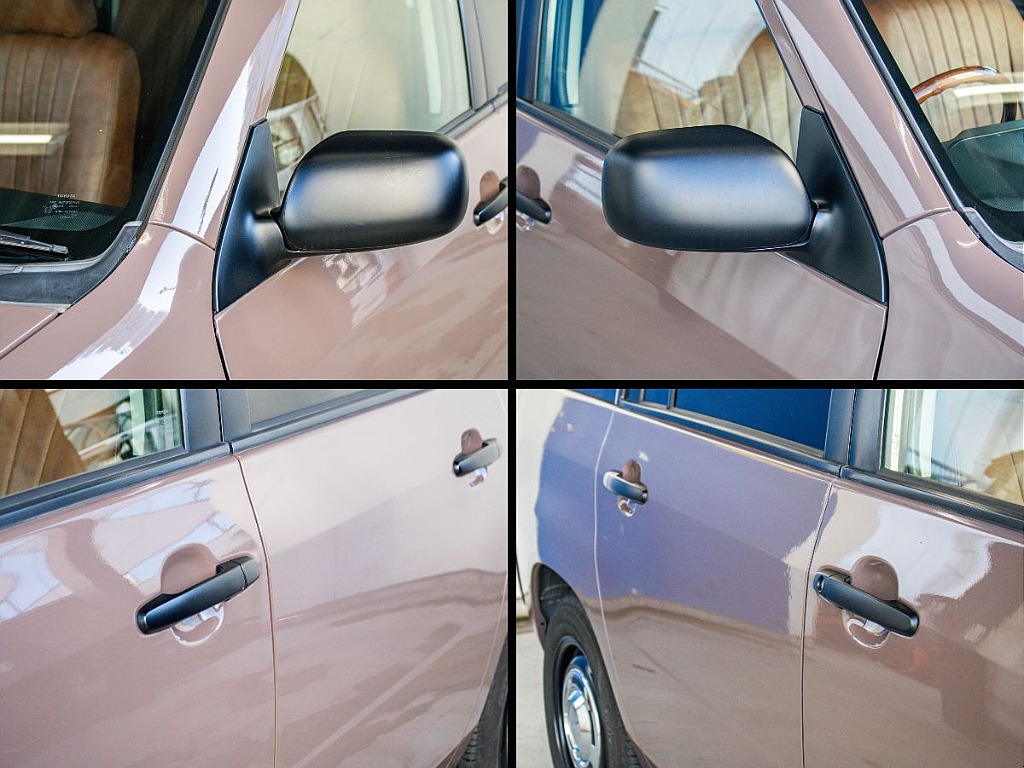 ミラーやドアノブがマッドブラックになっていてメリハリのある見た目になってます！