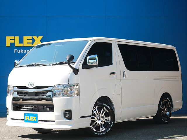 ☆最新型　新車☆　ハイエース標準ボディディーゼル２WDダークプライムⅡをFLEXライトカスタム！お求め易い価格でご提供！　新車オーダー待ちが続く今！　この車両は最短2週間で納車可能です！
