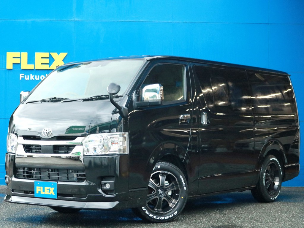 ☆未登録新車☆　ハイエース標準ボディディーゼル２WDダークプライムⅡをFLEXライトカスタム！お求め易い価格でご提供！　新車オーダー待ちが続く今！　この車両は最短2週間で納車可能です！