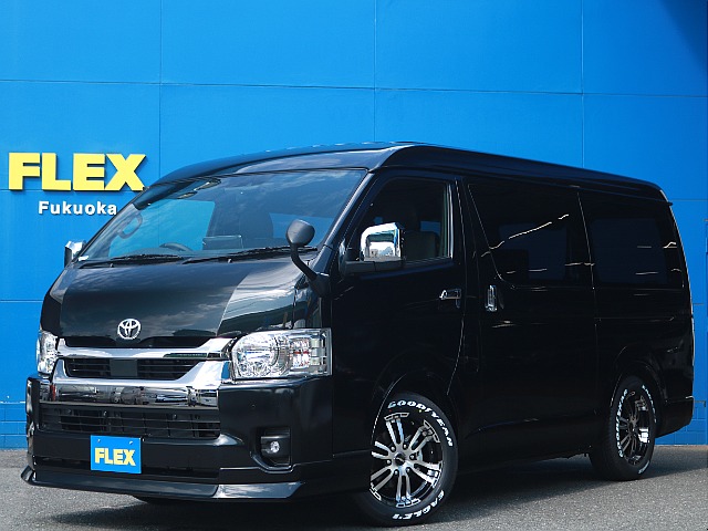 ☆新車☆ハイエースバン 2.8 スーパーGL ダークプライムⅡワイド ミドルルーフ ロングボディ2.7ガソリンに、ＡＬＰＩＮＥフローティングＢＩＧＸを搭載！