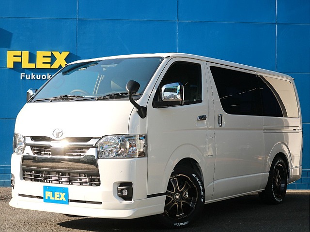☆７型新車☆　ハイエース標準ボディディーゼル２WDダークプライムⅡをFLEXカスタムパッケージ！　ベッドキット搭載！
