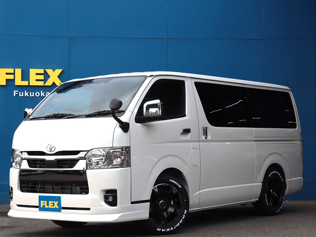 ☆新車7型☆　ハイエースV標準ボディをベースにFLEXライトカスタムパッケージ！　新車カスタム！両側パワスラ付き！