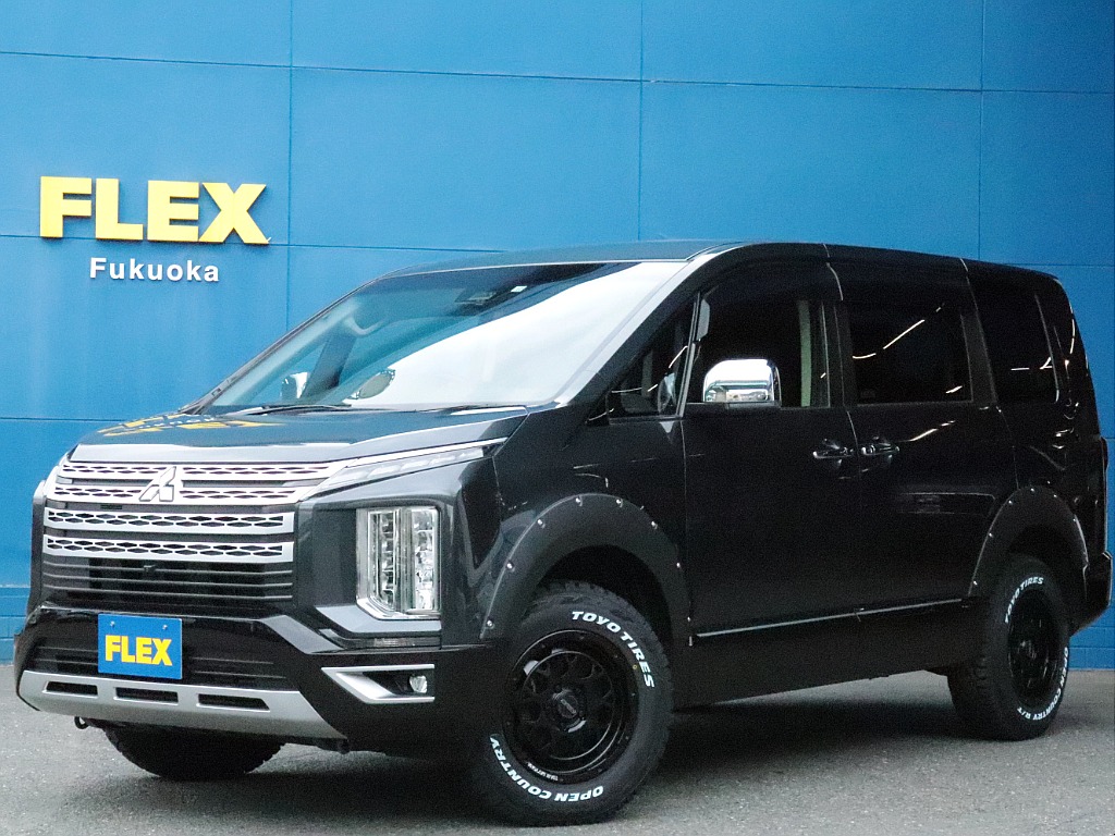 ☆厳選中古車☆デリカＤ５上位グレードP　走行40千キロワンオーナー車！新品デイトナM9／オープンカントリー装着！全国納車OK！