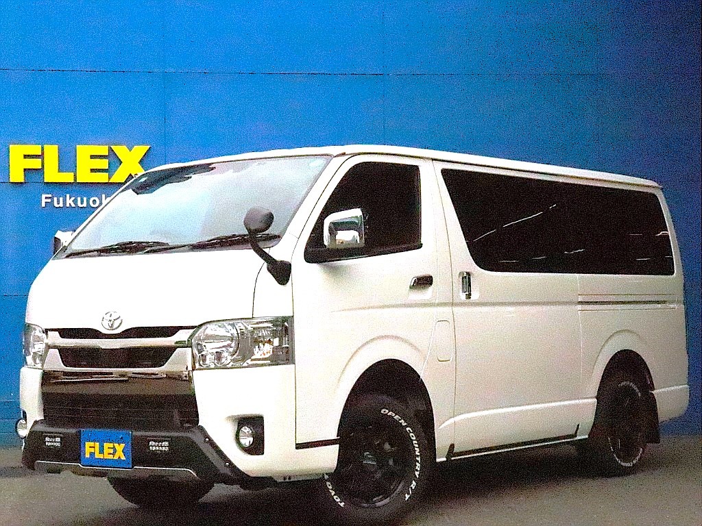 ☆厳選中古車☆ハイエースバンDARKPRIMEⅡ２．８DT４WD　人気アイテムを多数装着したオフロードスタイル！