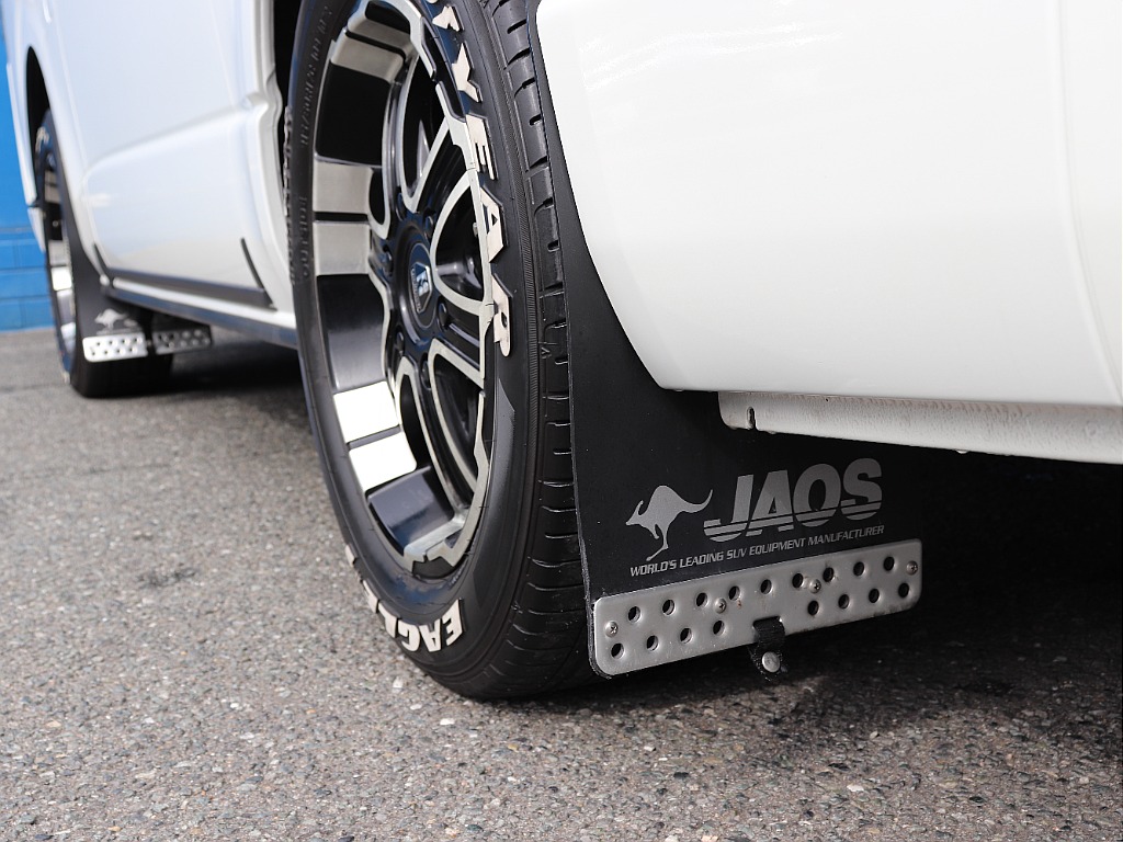 JAOSマッドガード装着でオフロード感アップ↑↑