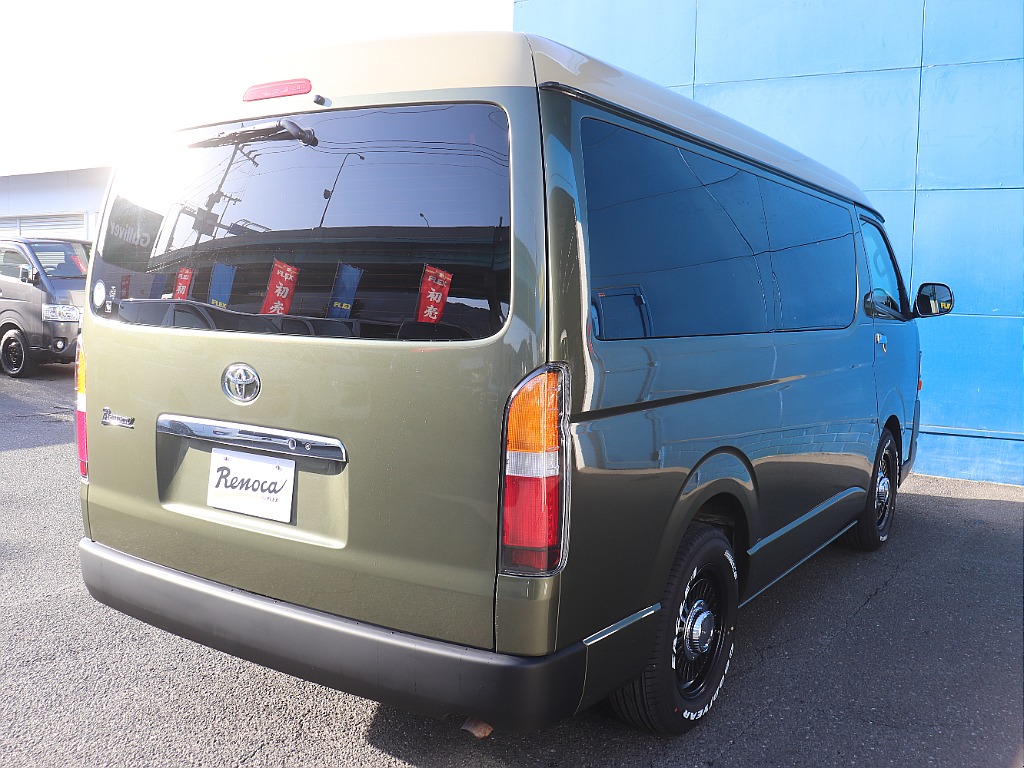 ハイエースの事なら専門店のフレックス福岡店へ！　現金を減らしにくいローン購入や、経費が使える法人様にぴったりのリースなどハイエースライフを始めるお手伝いをいたします！