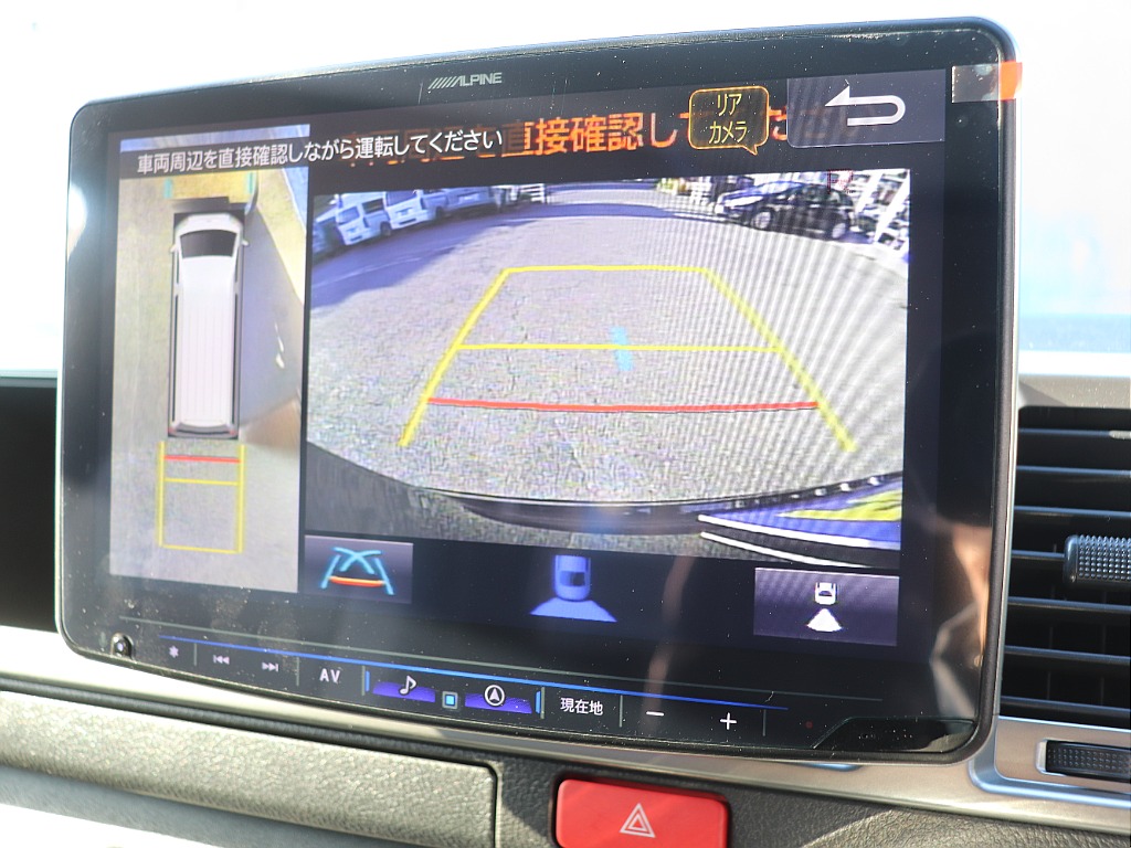 パノラミックビューモニターで駐車時も安心♪