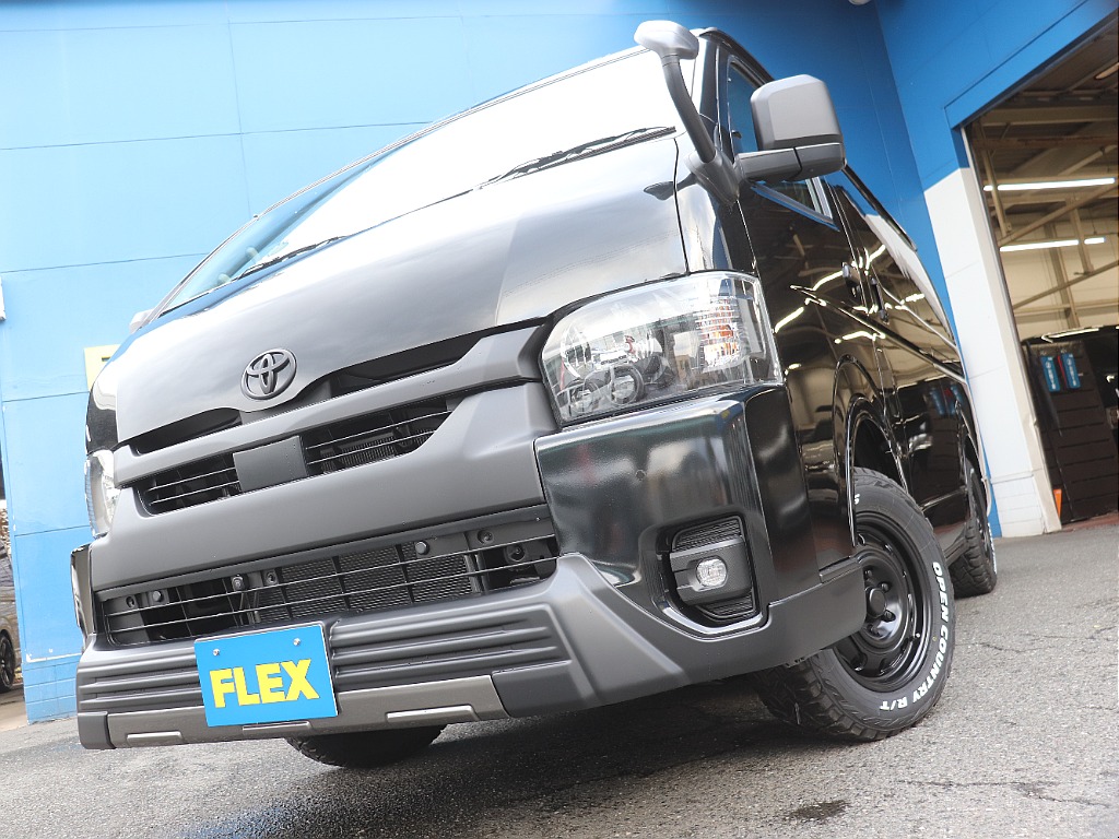 ハイエースの事なら専門店のフレックス福岡店へ！　現金を減らしにくいローン購入や、経費が使える法人様にぴったりのリースなどハイエースライフを始めるお手伝いを致します！