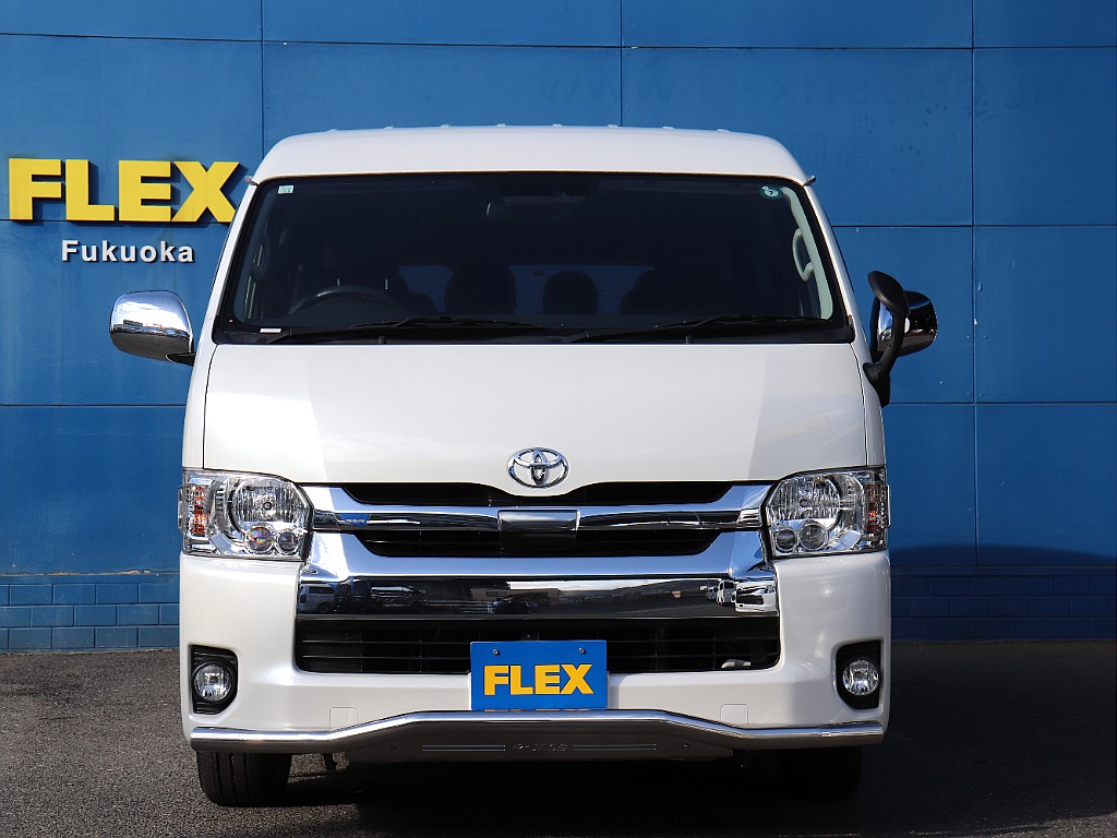 ５型　ハイエース２．７GL　ロングミドルルーフ　パールホワイト！新品Ver1内装架装！福岡店にて展示中！お気軽にお問い合わせください。