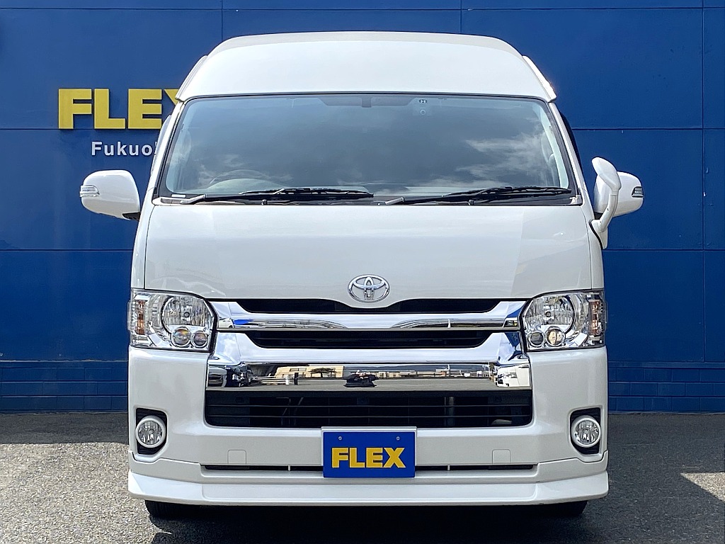 ハイエースの事なら専門店のフレックス福岡店へ！　現金を減らしにくいローン購入や、経費が使える法人様にぴったりのリースなどハイエースライフを始めるお手伝いをいたします！