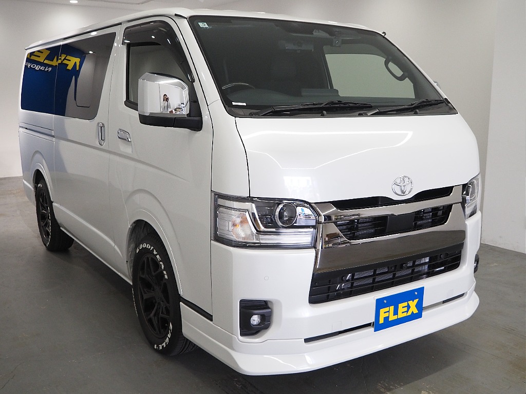 【9型　新古車/ハイエースバン/DARKPRIMEⅡ/2.8?】FLEXオリジナルカスタム！新古車が電撃入庫【全国納車可能】
