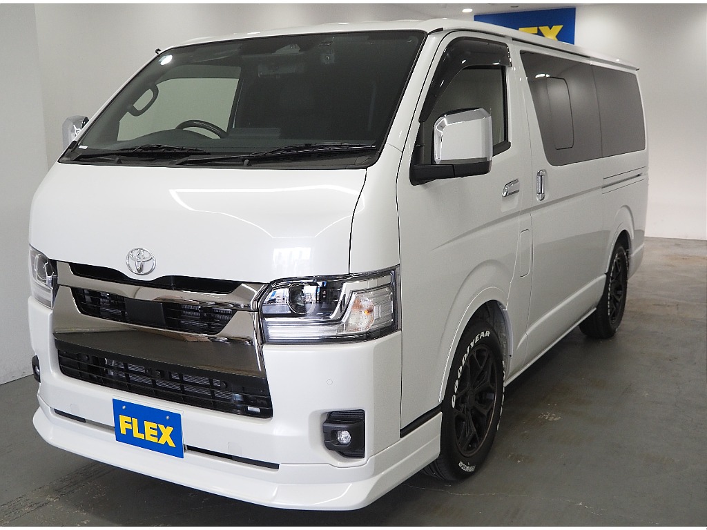 【9型　新古車/ハイエースバン/DARKPRIMEⅡ/2.8?】FLEXオリジナルカスタム！新古車が電撃入庫【全国納車可能】