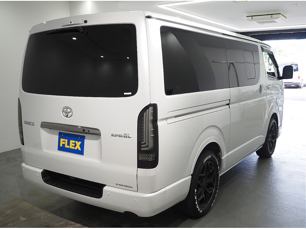 【9型　新古車/ハイエースバン/DARKPRIMEⅡ/2.8?】FLEXオリジナルカスタム！新古車が電撃入庫【全国納車可能】