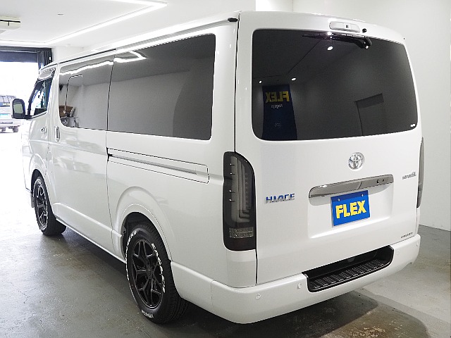 【9型　新古車/ハイエースバン/DARKPRIMEⅡ/2.8?】FLEXオリジナルカスタム！新古車が電撃入庫【全国納車可能】