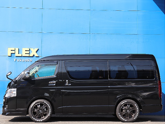 ハイエースの事なら専門店のフレックス福岡店へ！　現金を減らしにくいローン購入や、経費が使える法人様にぴったりのリースなどハイエースライフを始めるお手伝いをいたします！