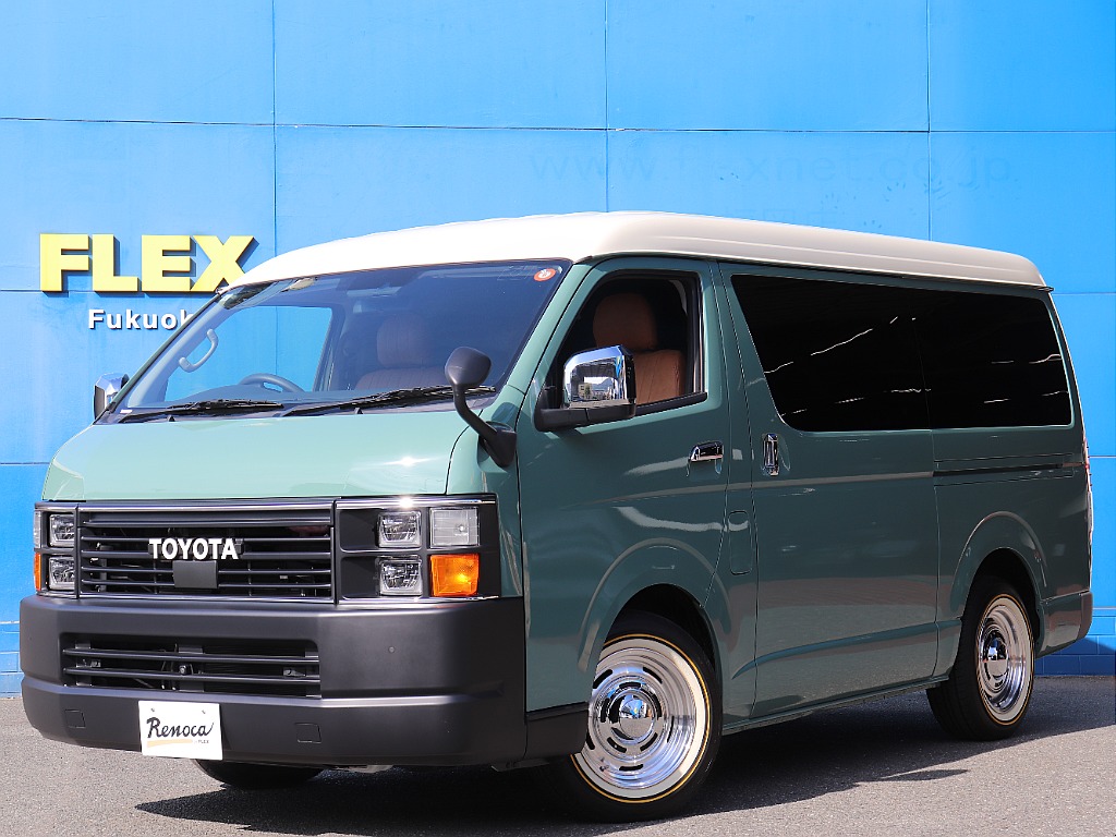 トヨタ&nbsp;ハイエース&nbsp;ワゴン2.7GLロング ミドルルーフ&nbsp;☆Renoca☆Coastlines 角目LED&nbsp;福岡県