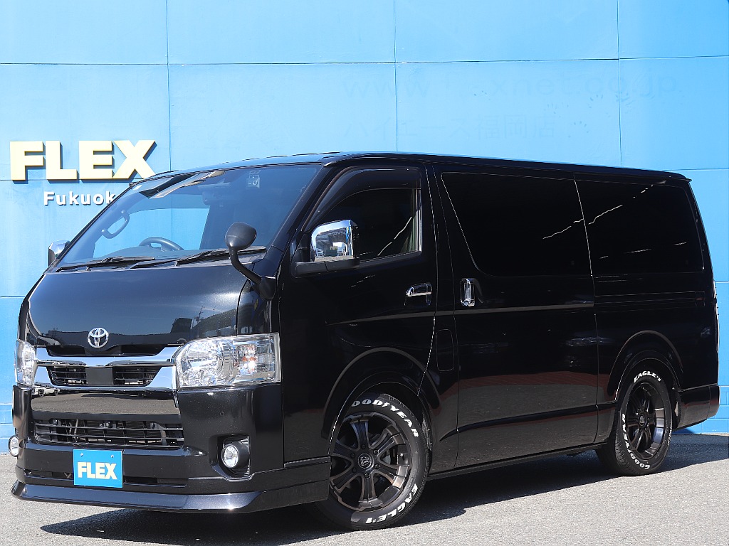 トヨタ&nbsp;ハイエースバン&nbsp;5D2.0スーパーGLダークプライムⅡロング&nbsp;【当店製作ワンオーナー車】&nbsp;福岡県