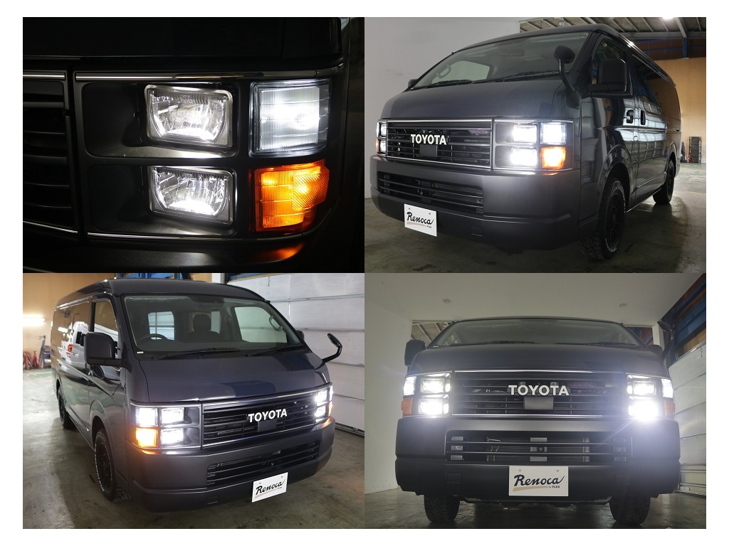 LEDヘットライトになっておりますので夜間など暗い道でも安心して運転していただけます♪