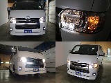 LEDヘッドライトなので夜間走行でも安心して運転していただけます！！さらにグリルもダークプライムS専用になっております！！