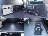フロア・成形フルトリム・補助バッテリーもついております！！MRTの高額カスタムがフル装備で車中泊など何でも快適に使えちゃいますね！