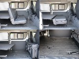 折りたためばベット空間なども広がります♪位置を変えたり前方に倒すこともできて自由自在に変えられます！！