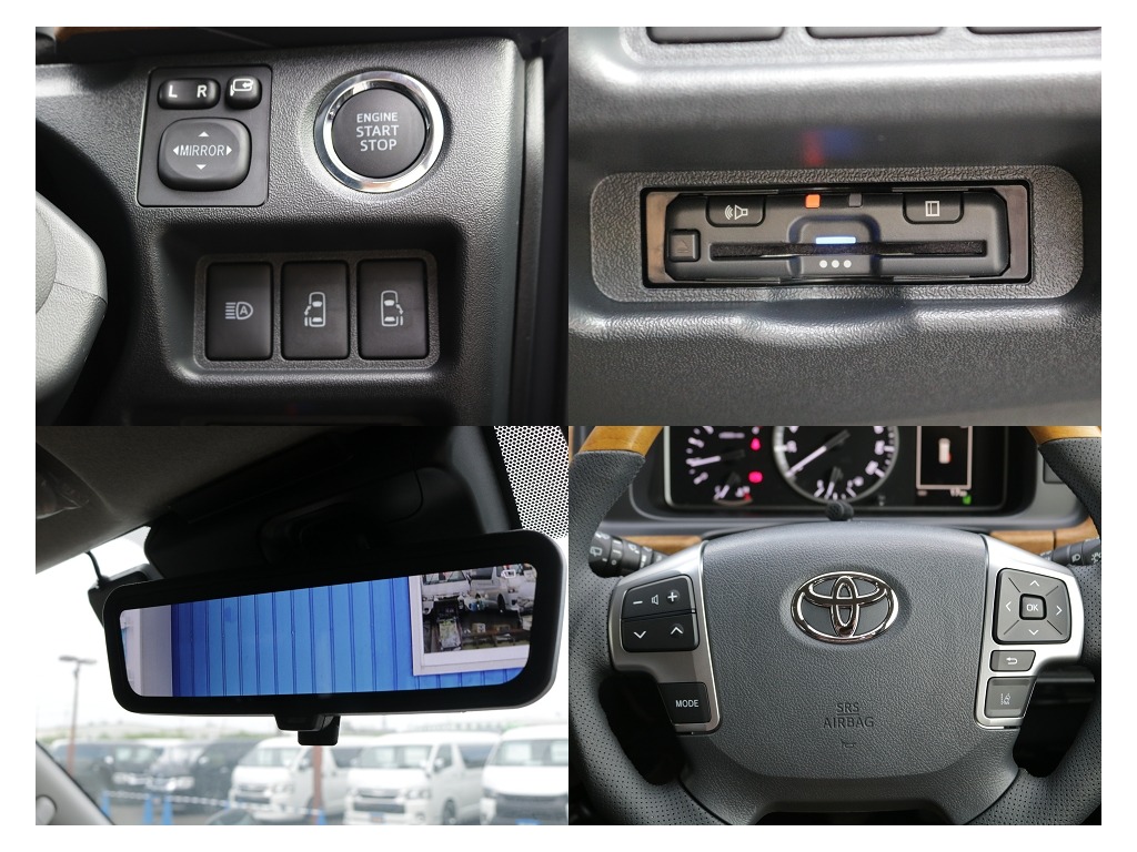 プッシュスタート・ETC・デジタルインナーミラーなどお車を使う上で嬉しい装備が満載となっております！！