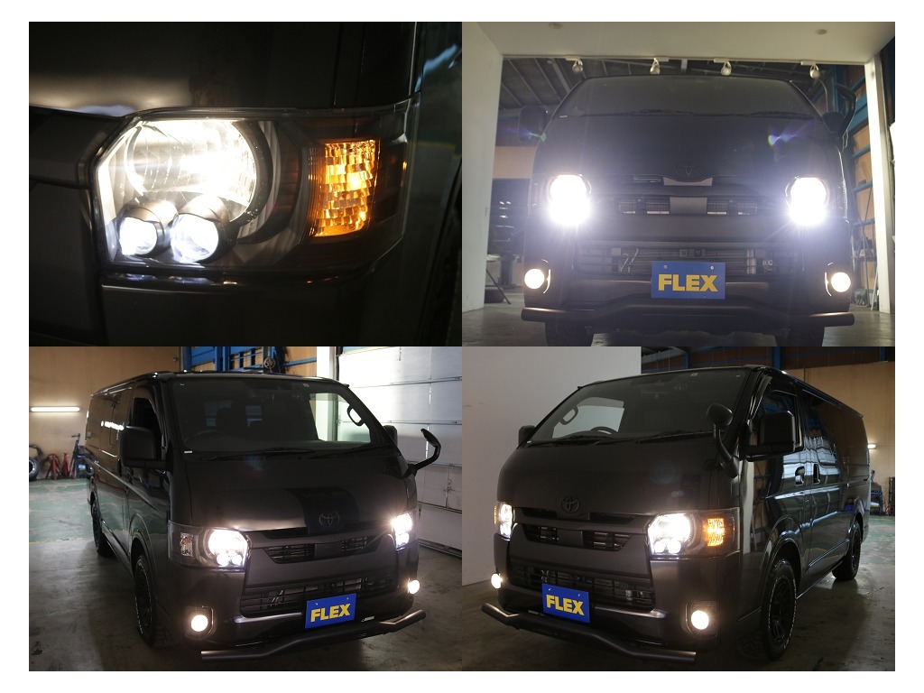 LEDヘットライト装備済みです！！夜間など暗い道でも明るく照らしてくれるので安心して運転していただけます！！