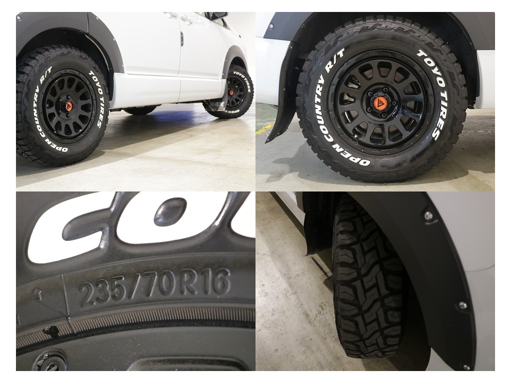 デルタフォース　16インチアルミホイール＆オープンカントリーRTタイヤ装備済み！！