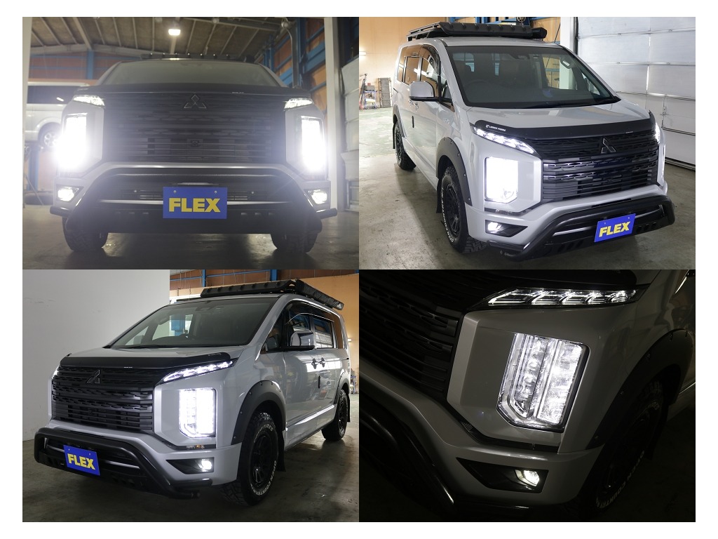 夜間の視界もバッチリ確保可能なLEDヘットライトになっておりますので安心して運転していただけます♪