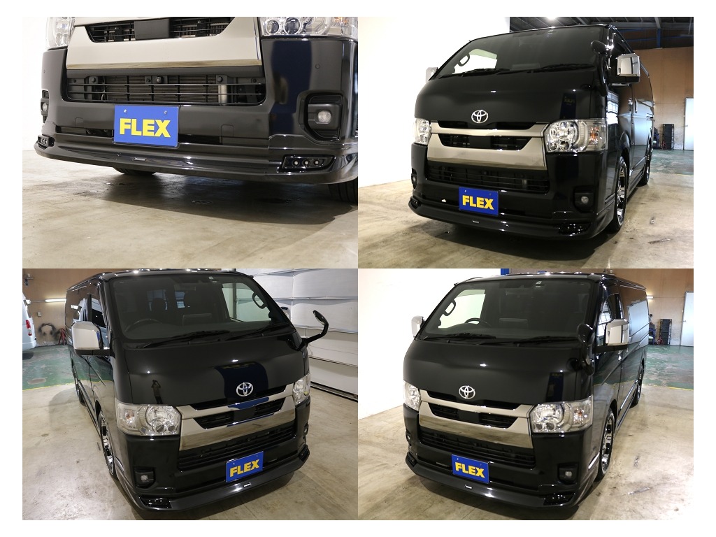 モデリスタ　デイライト付きフロントスポイラー装備済み！！　エンジン始動と同時にかっこよく点灯します！！