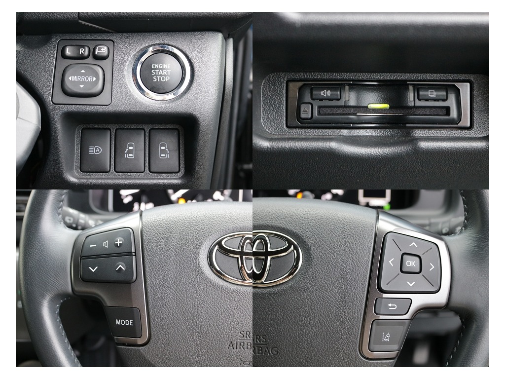 プッシュスタート・ETC・ステアリングスイッチなど運転するうえで嬉しい装備が充実しております♪
